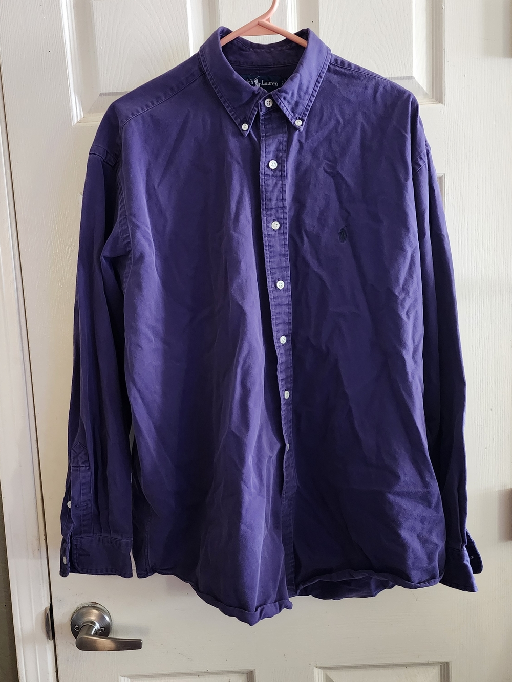 Ralph Lauren Men's Deep Purple Button-Down Shirt